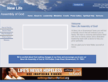 Tablet Screenshot of newlifebrownwood.org